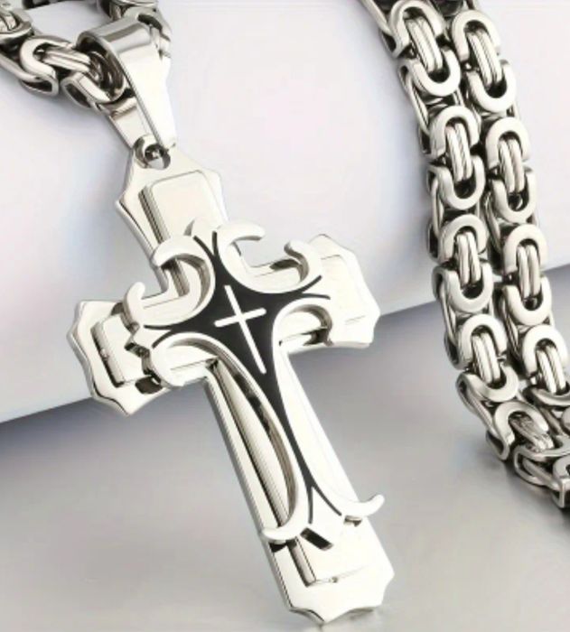 Стильний чоловічий багатошаровий кулон на шию