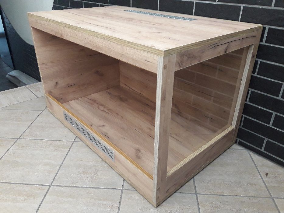 Terrarium puste nr1 100/60/60 dąb craft złoty