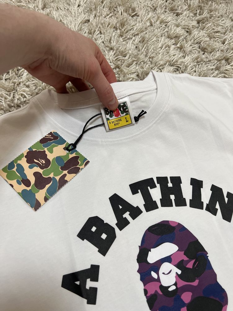 Bape a bathing ape off white футболка