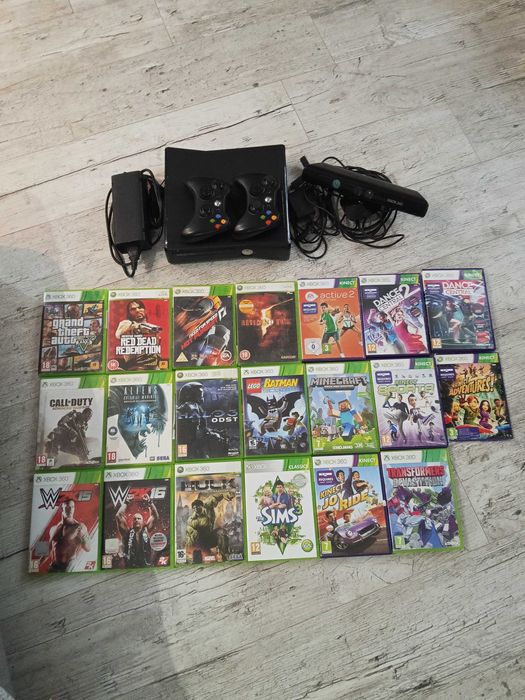 Xbox 360s 250 g + kinekt