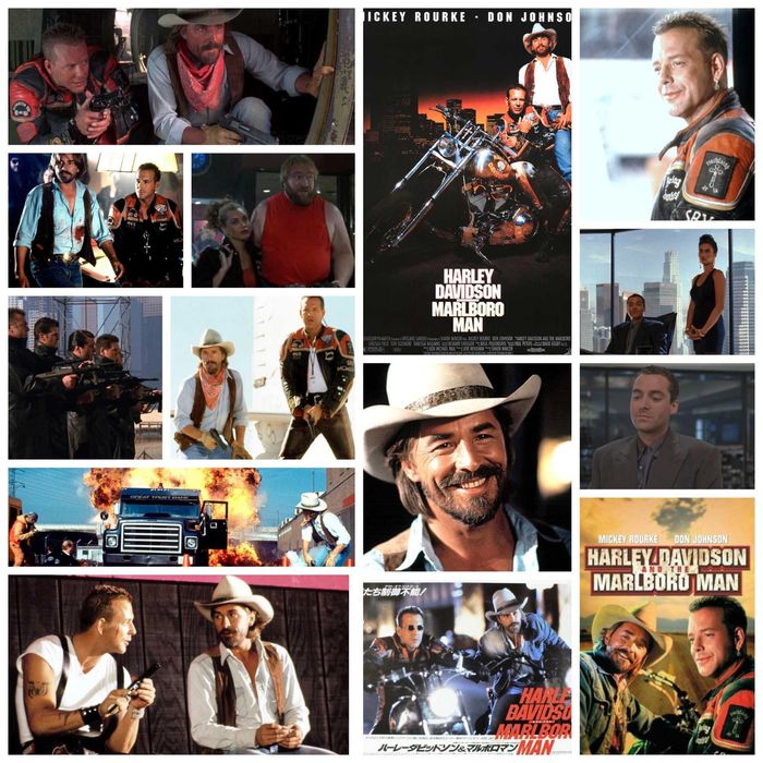HARLEY DAVIDSON e o COWBOY do ASFALTO (Mickey Rourke/Don Johnson)