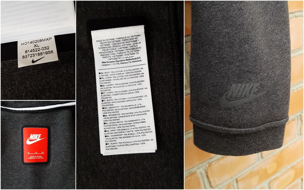 Nike Tech Fleece Full Zip Heavy Hoodie худі кофта оригінал XL