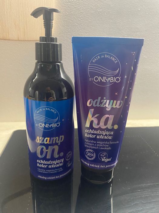 Onlybio szampon ochładzający kolor włosów z odżywką