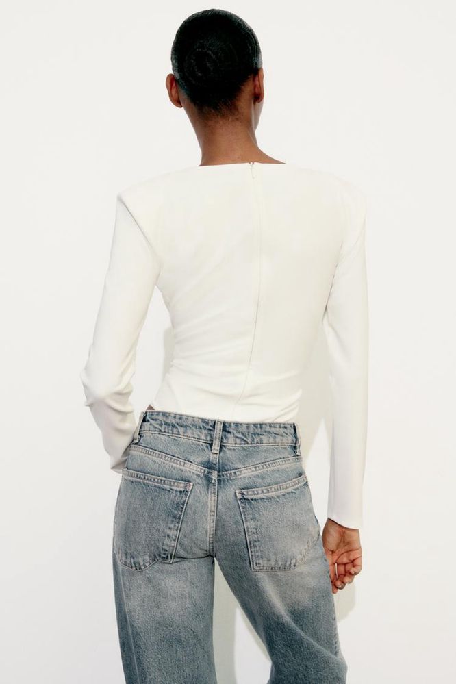 Боді кофта жіноча 36 Zara блузка блуза