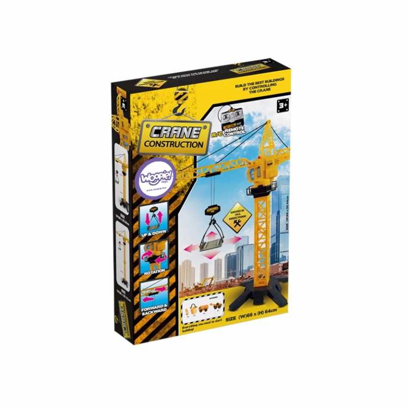WOOPIE Dźwig Żuraw Zdaline Sterowany 103 cm R/C Ciężarówka Koparka + 4