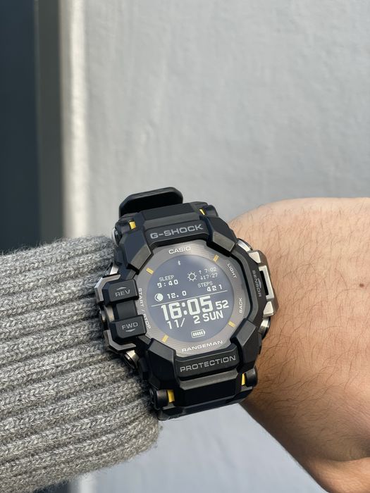 Relógio Casio G-Shock GPR H1000 Rangeman Bluetooth Solar, como novo