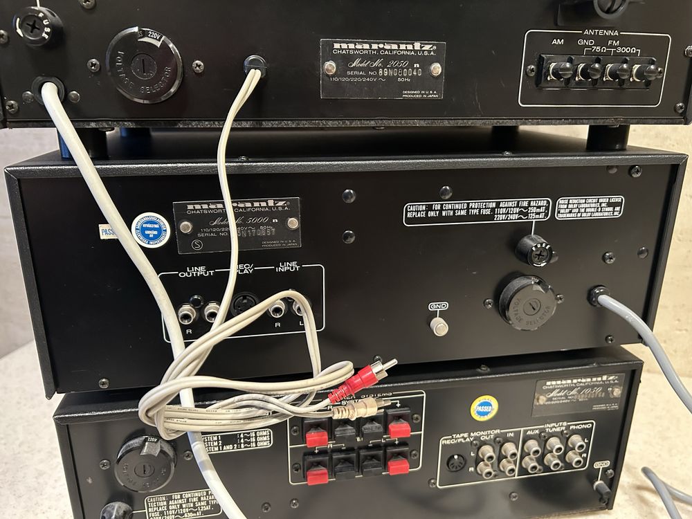 Marantz wieża HiFi zestaw Wzmacniacz 1050 Deck 5000 Tuner 2050