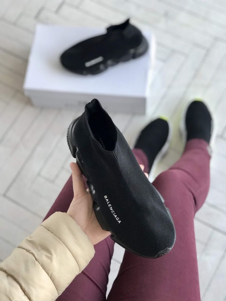 Buty Balenciaga Speed Trainer 36-45 unisex trampki Black