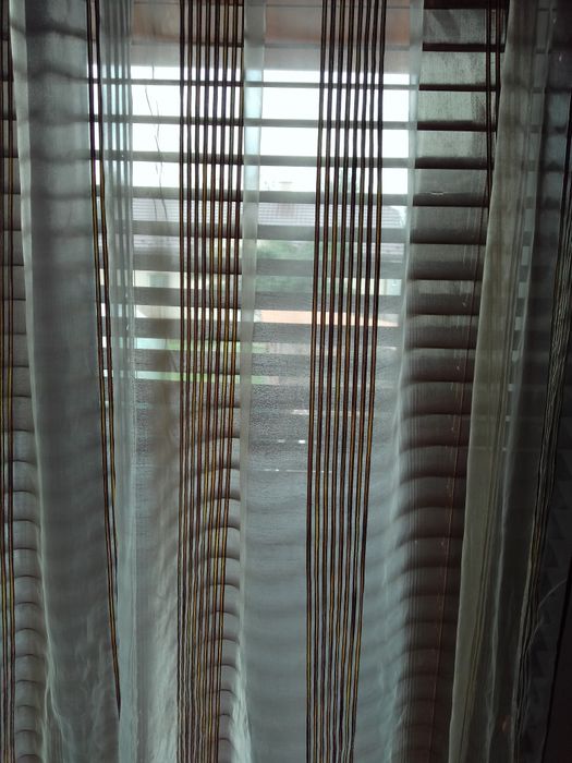 Firany okno i balkon