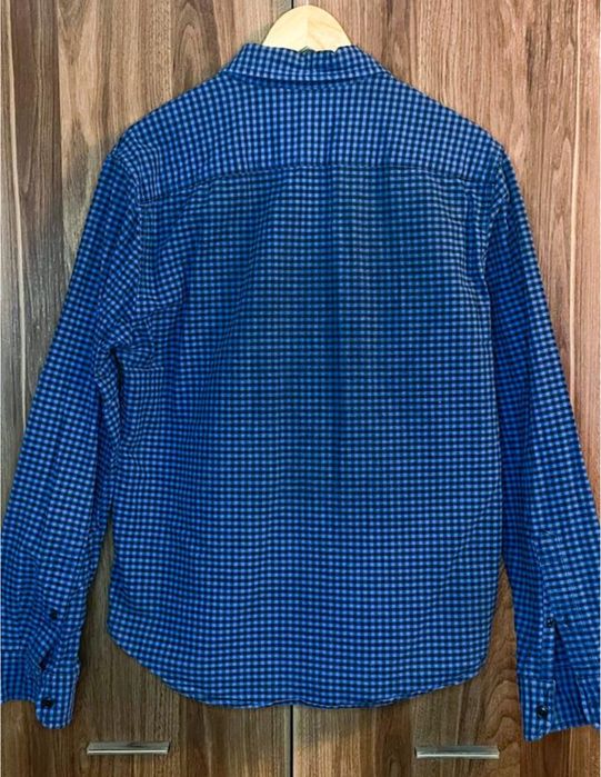 Сорочка чоловіча в клітинку на ґудзиках