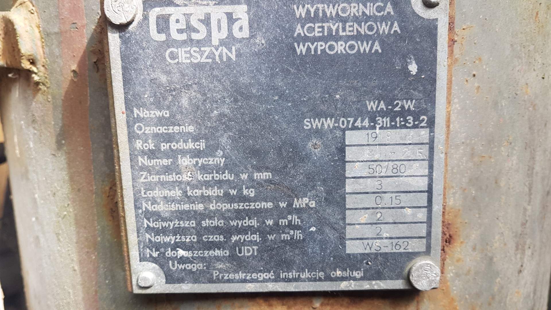 Wytwornica butla tlen gaśnica  CO2