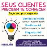 Serviços gráficos - cartões de visita, panfletos, placas e outros