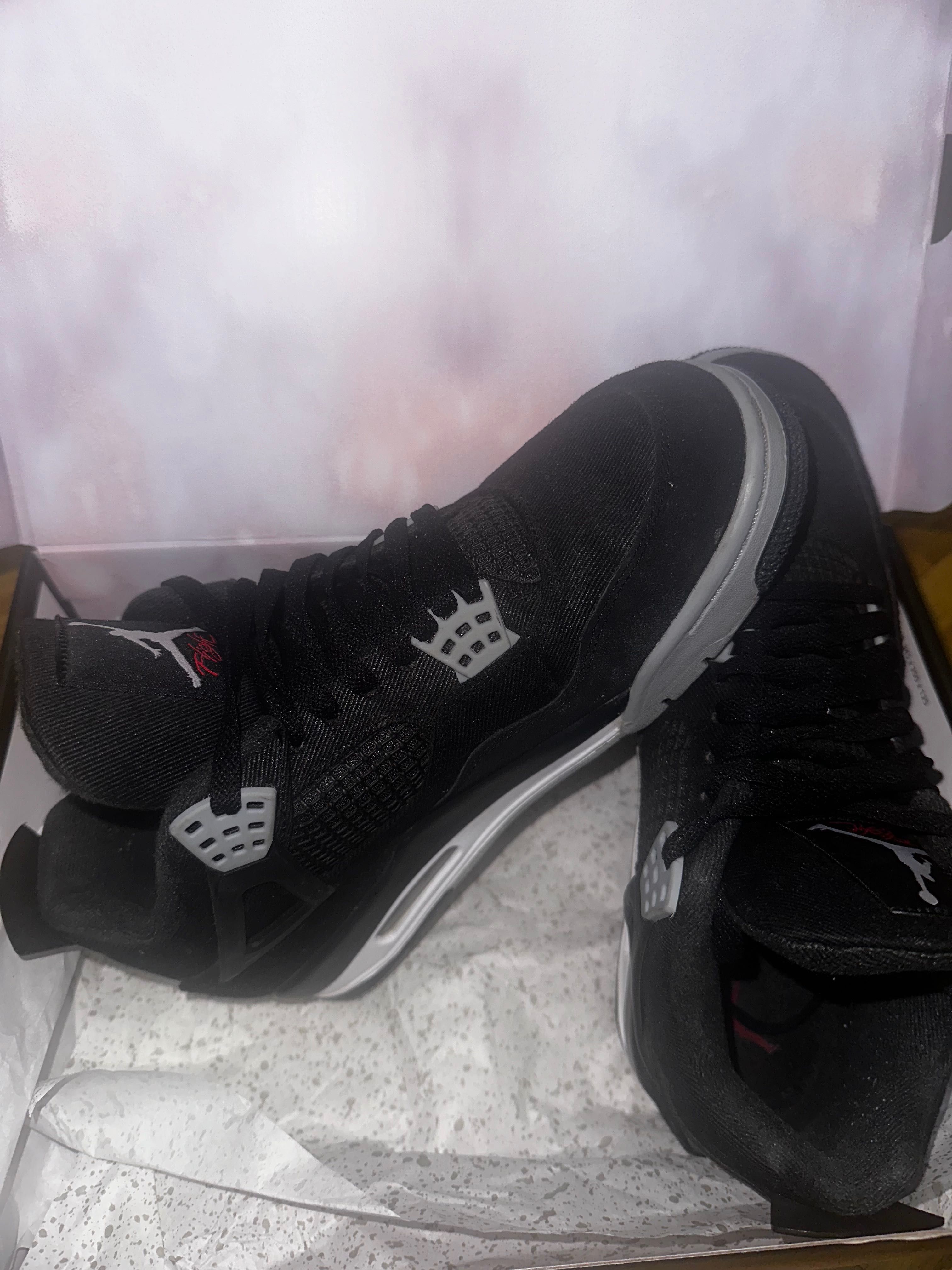 Jordan 4 retro se black canvas