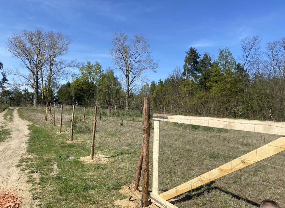 Ogrodzenie leśne tymczasowe budowlane