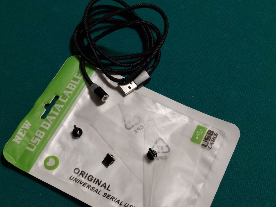 Cabo carregamento usb magnético