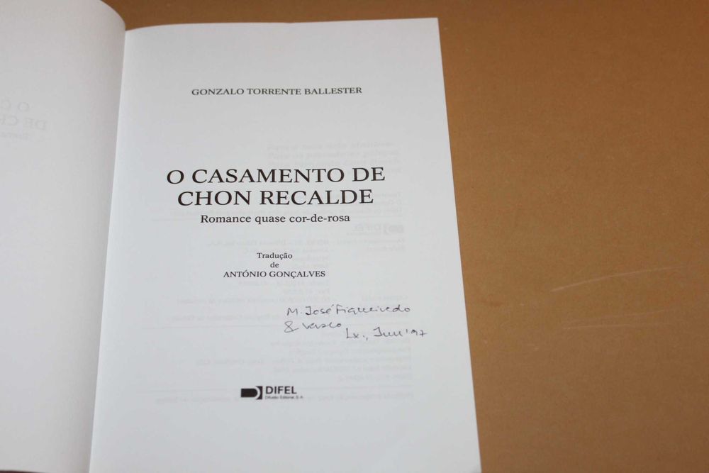 O Casamento de Chon Recalde// Gonzalo Torrente Ballester