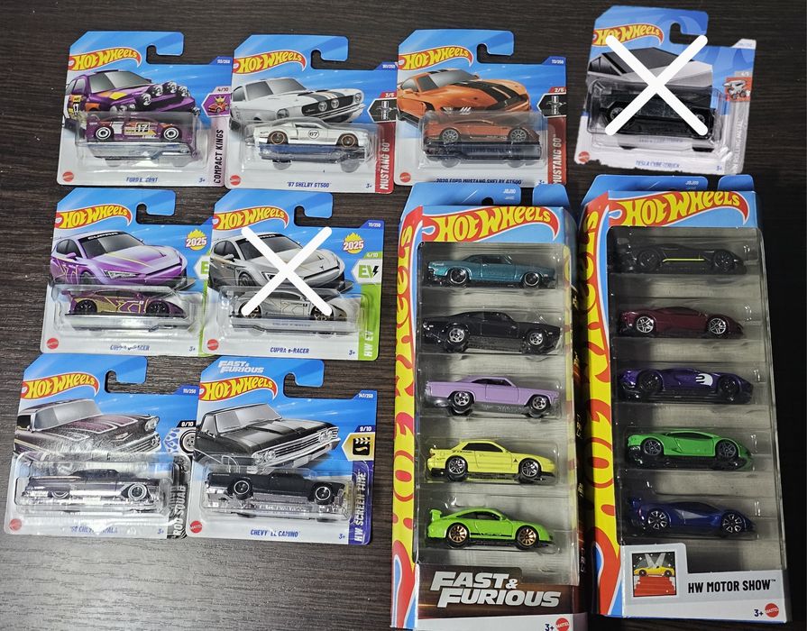 Hot Wheels 2023-2025 "ОНОВЛЕННЯ 10.12" Мейни, 5ти паки, Premium та TH