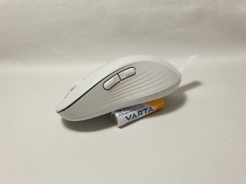 Mysz bezprzewodowa Logitech M650 L Biało-szary stan BDB.