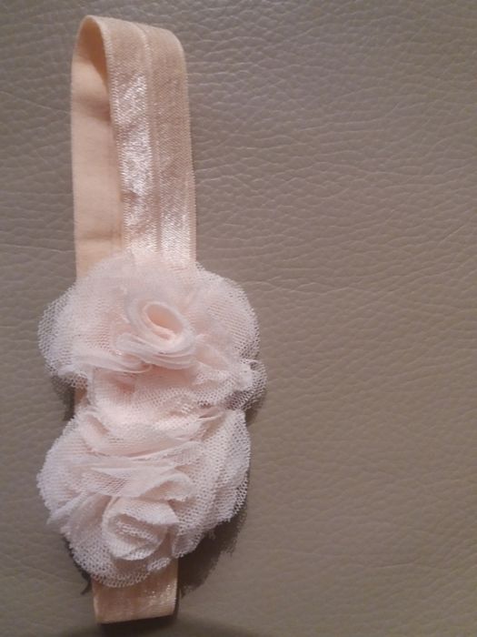 Urocza opaska do chrztu dla dziewczynki