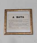 Cartaz de Farmácia Vintage "A BATA". Artigo Decoração / Coleção