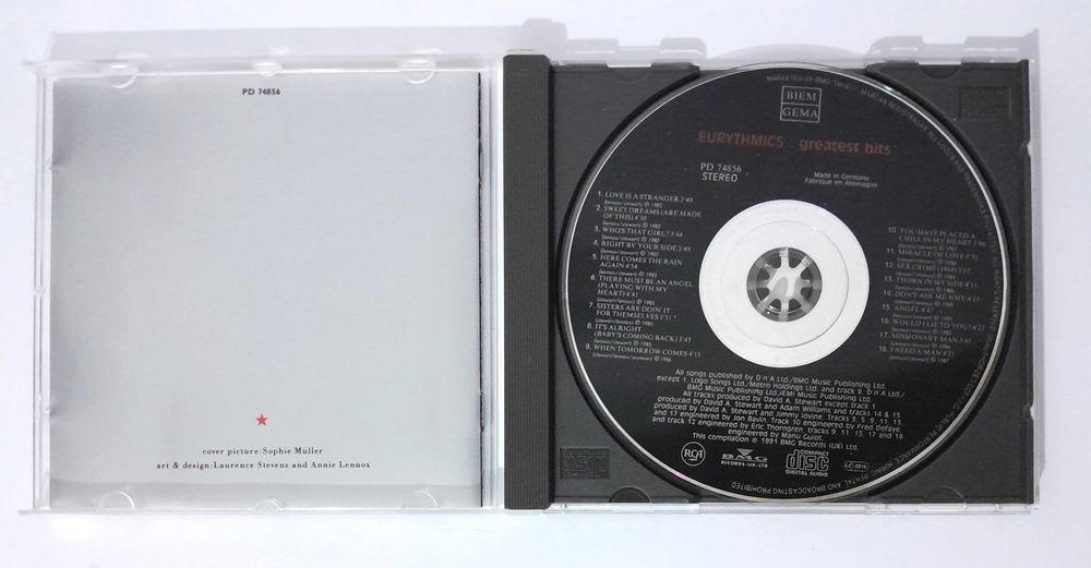 CDs Música usados: Asia / Bon Jovi / Eurythmics - Set 1