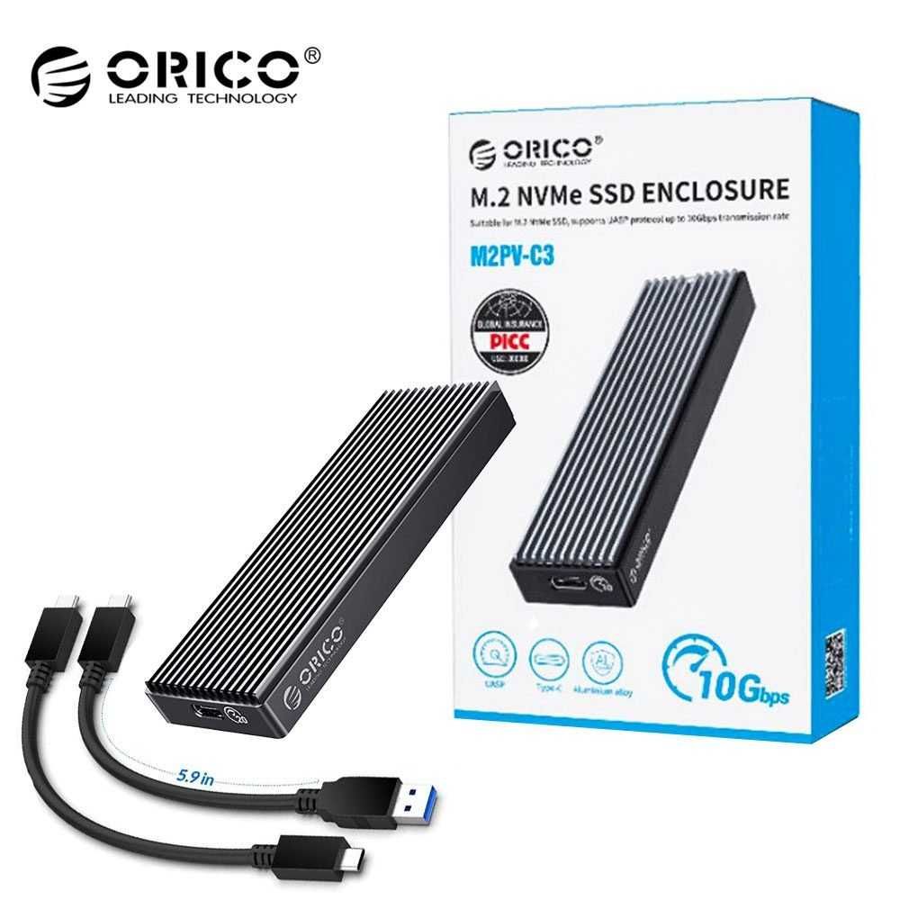 Зовнішня кишеня Orico M2PV-C3 для NVMe (PCIe) M2 SSD