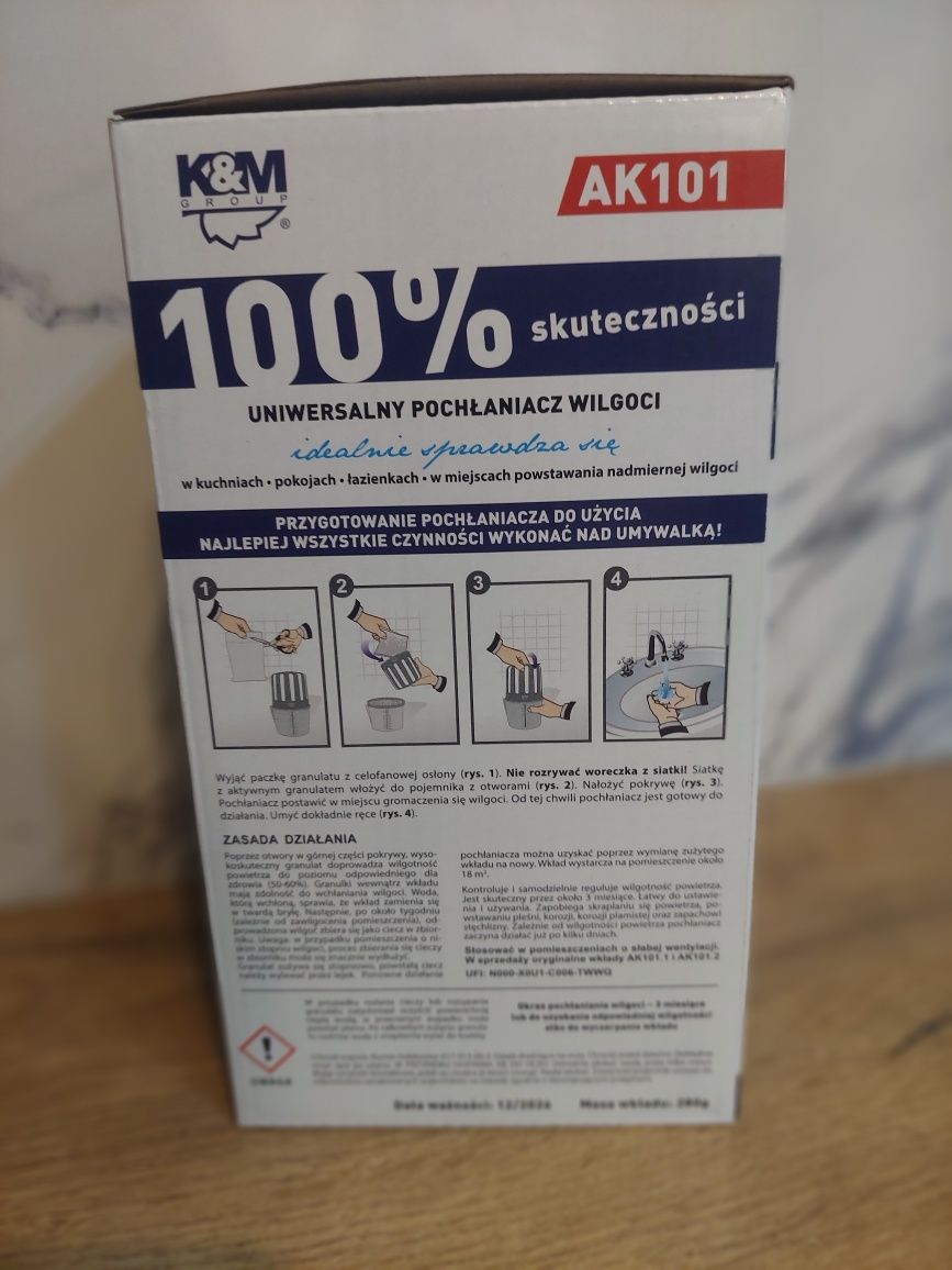 Pochłaniacz wilgoci + wklad uniwersalny nowy 360ml