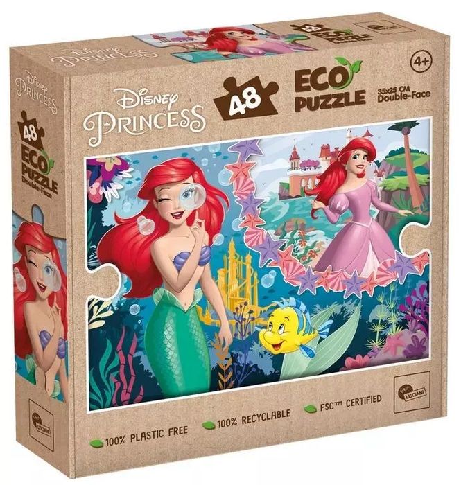 Puzzle 48 Arielka Eko dwustronne. Lisciani