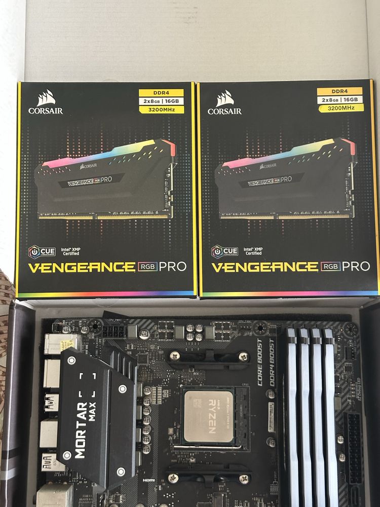 Ryzen 7 5700x3d + Motherboard B450 Mortar Max + 32 GB Ram 3200mhz