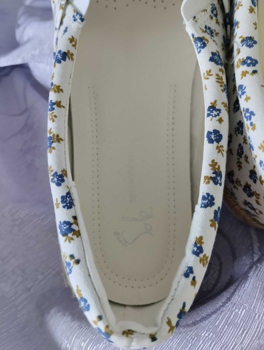 Жіночі білі еспадрильї (туфлі, балетки, лофери)  AVON   розмір 39