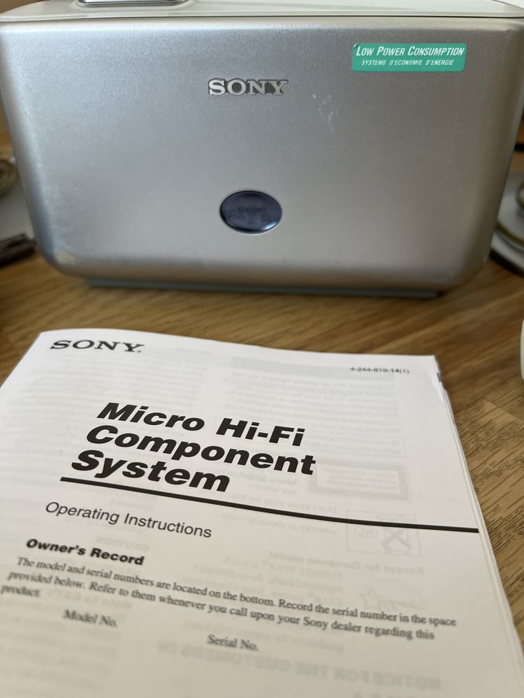 Sony CMT-CQ1 музыкальный центр, Hi-Fi система