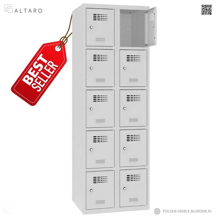 Szafka metalowa śniadaniowa BHP socjalna skrytkowa 10 schowkowa szafa