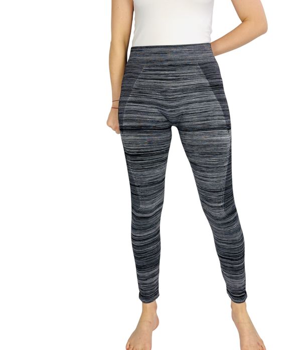 Szare legginsy sportowe z wzorem M 38