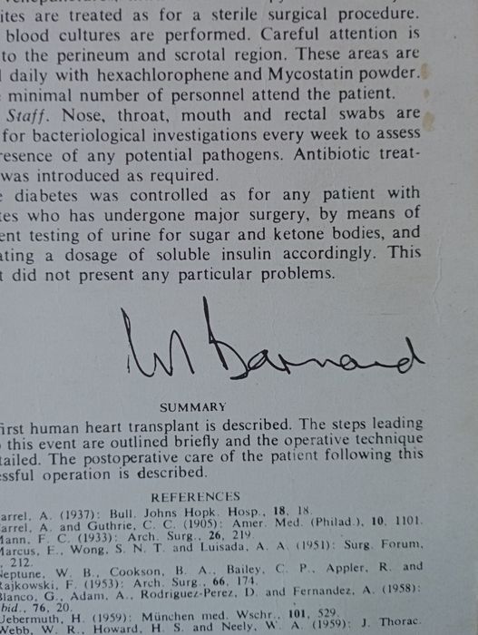 Disco de vinil 2x "Human heart transplantation"