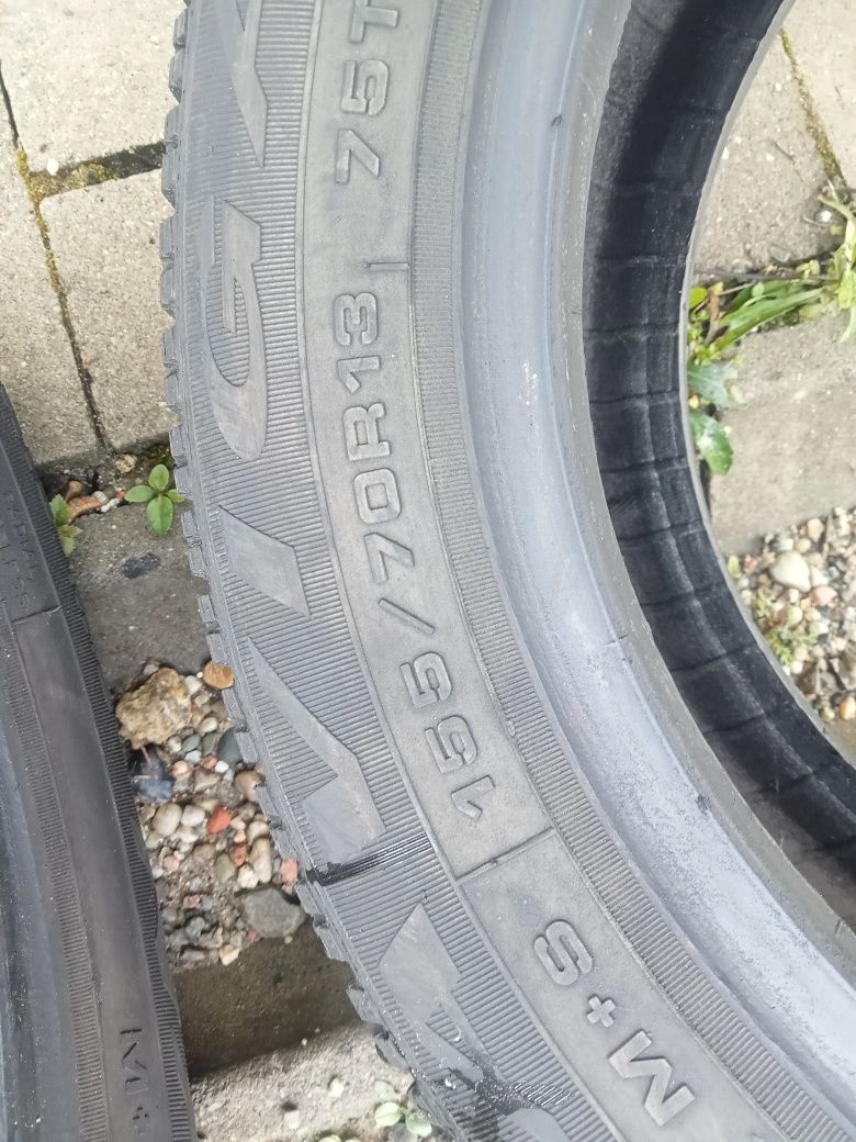 2x Opony Używane Całoroczne 155/70R13 Dębica