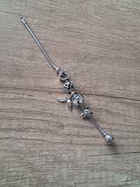 Bransoletka srebrna beads Apart  r. 17 z zawieszkami