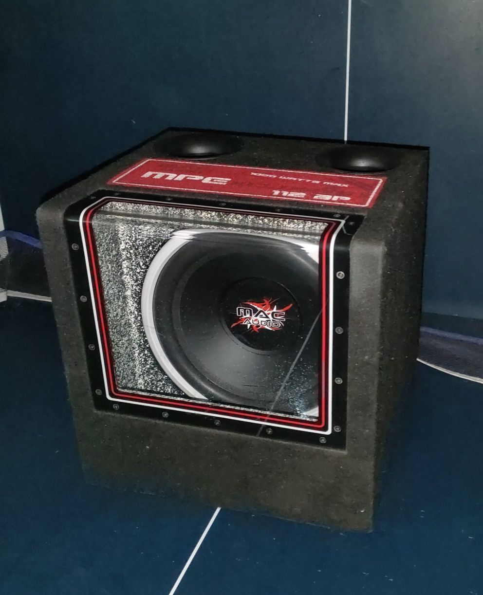 Tuba Mac Audio 1000W + wzmacniacz Mac Audio 400W + okablowanie
