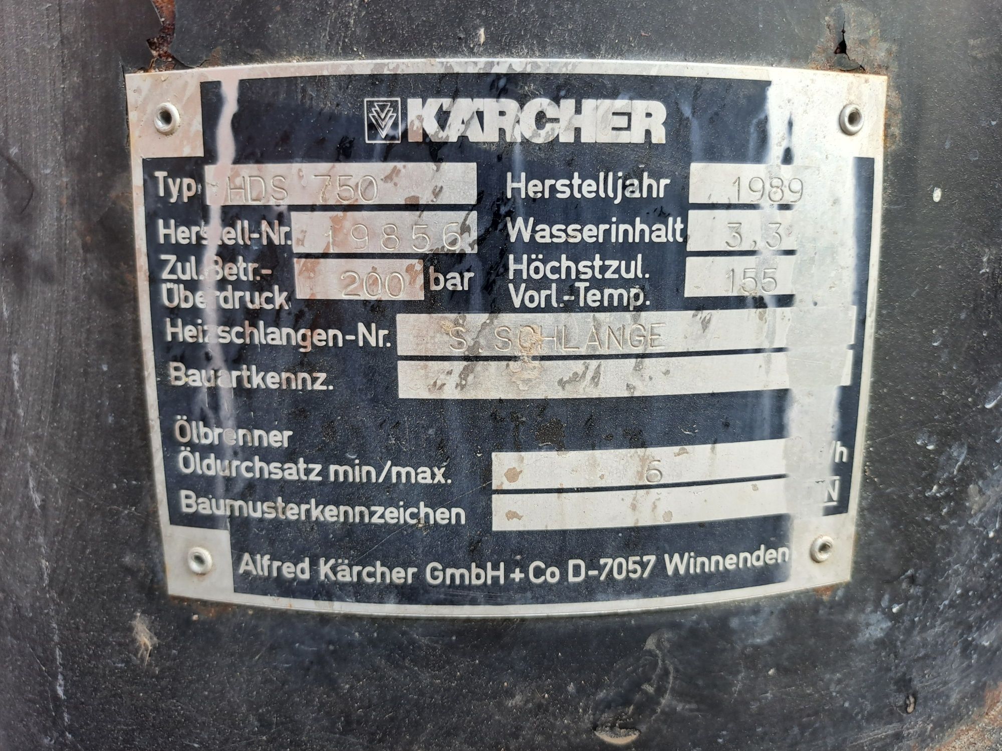 Myjka ciśnieniowa karcher hds 750 gorąca woda 230v