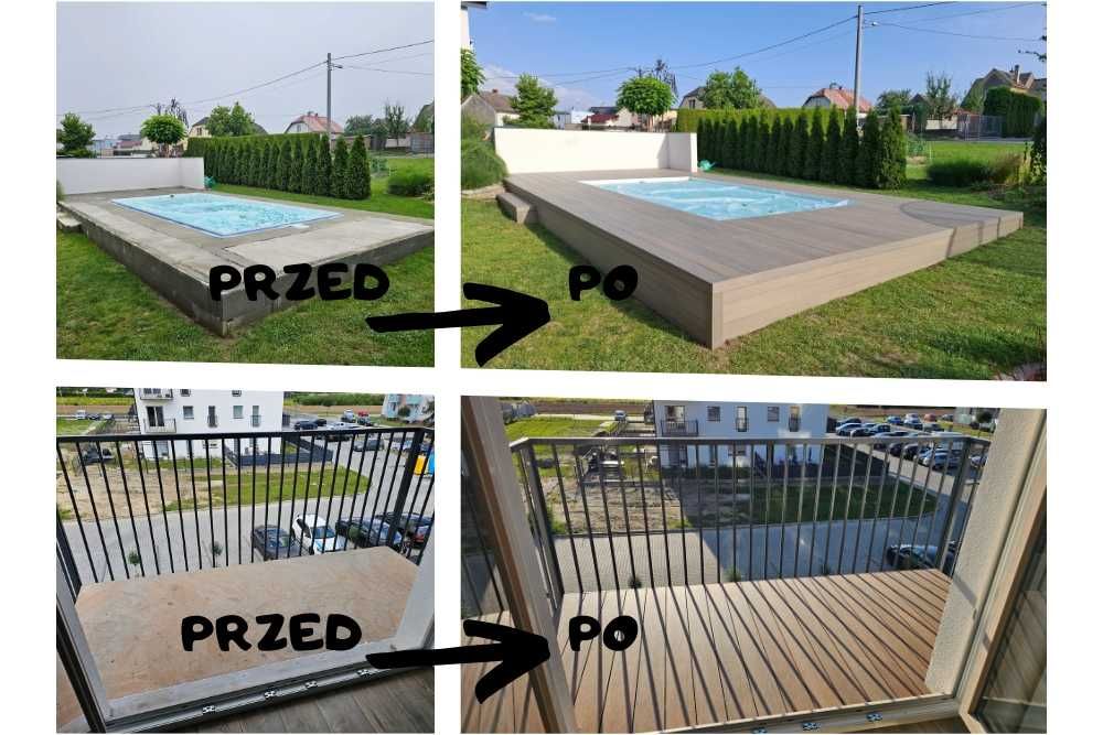 Deska kompozytowa tarasowa 3D - II generacja - drewnopodobna
