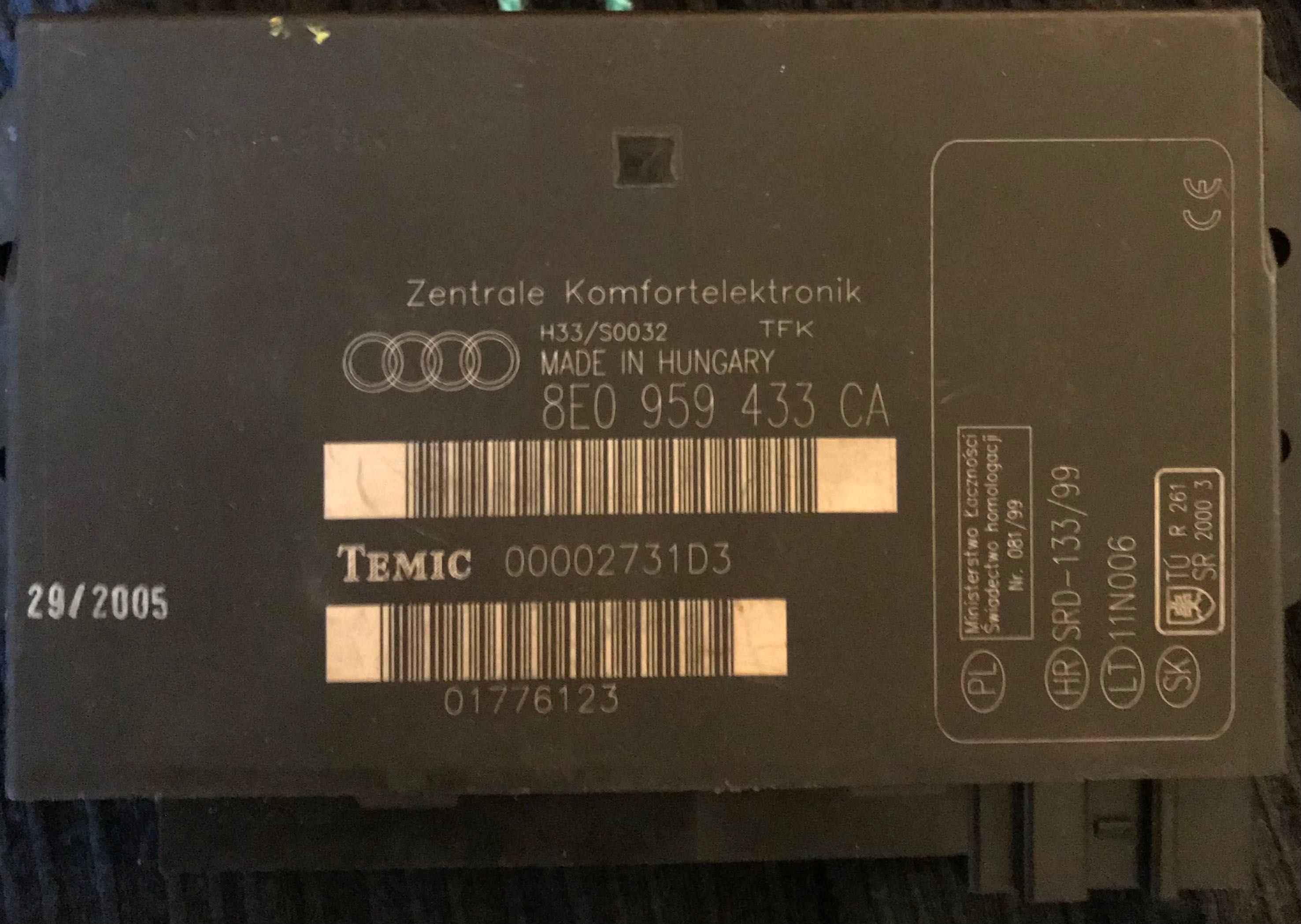 Modem confort Audi A4