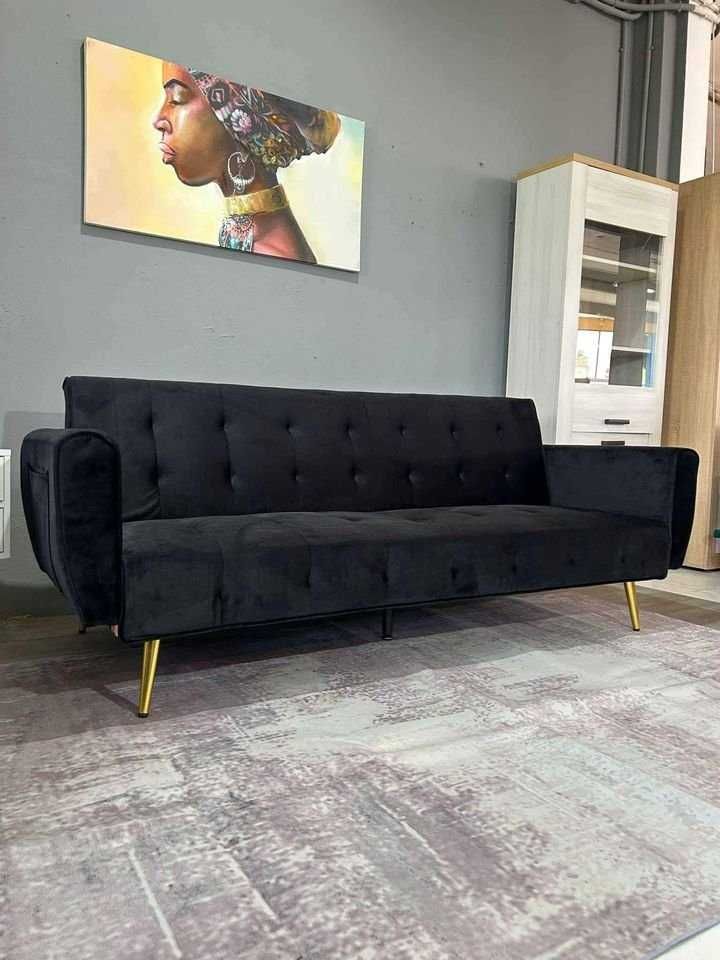 SOFÁ CAMA NOVO 2 CORES COM PORTES
