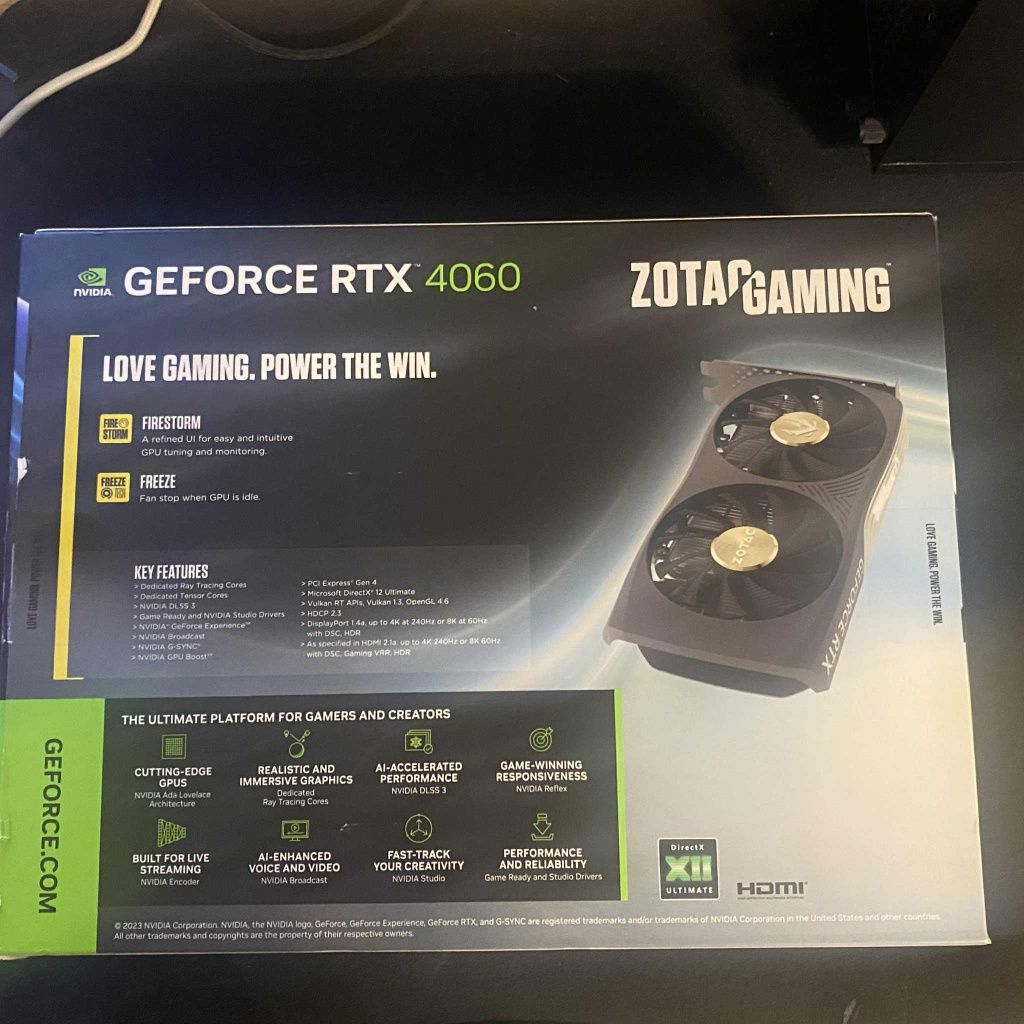 Komputer gameingowy rtx 4060 Ryzen5 7600 ddr5 32gb dysk 1T 700Wat
