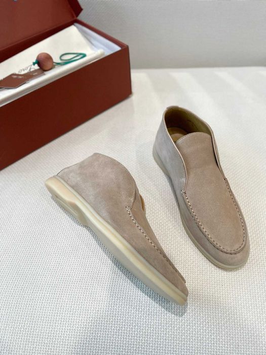 36-41 Женские бежевые лоферы Loro Piana Open Walk лофери Лоро Пиана