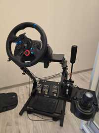 ZESTAW LOGITECH G29 Kier + Shifter + ham. ręcz. + stelaż do PC/PS3/PS4