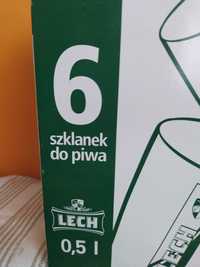 szklanki do piwa Lech