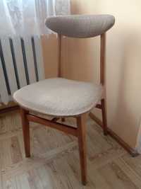 Krzesła PRL R.Hałas 200-190 beżowe Vintage