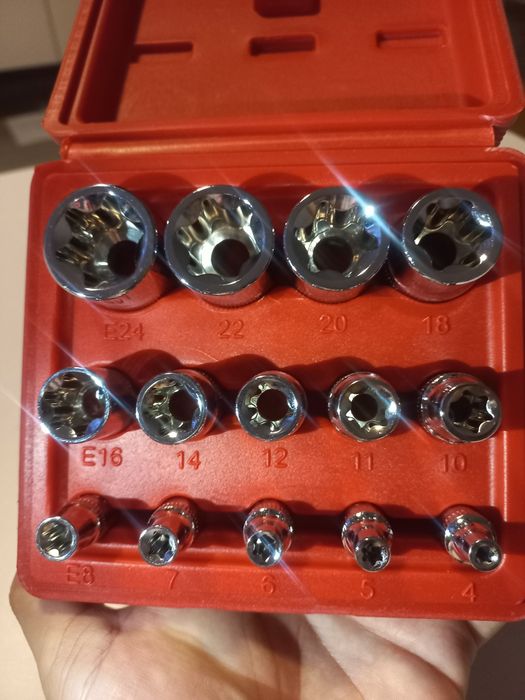 Zestaw nasadek torx  14szt