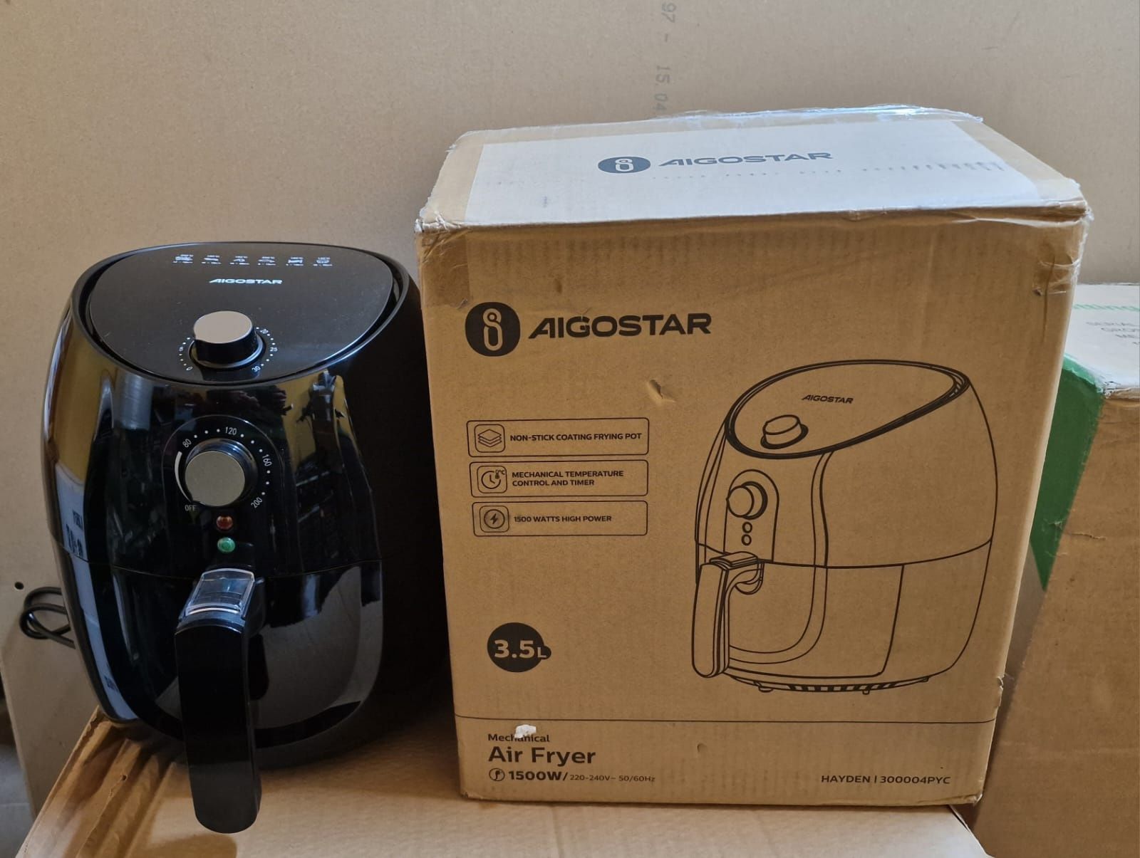 Frytkownica Beztłuszczowa Air Fryer AIGOSTAR 30PYC 1500W 3.5L