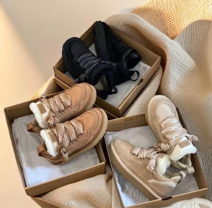 Нові! Жіночі зимові ботинки черевики UGG LowMel хутро