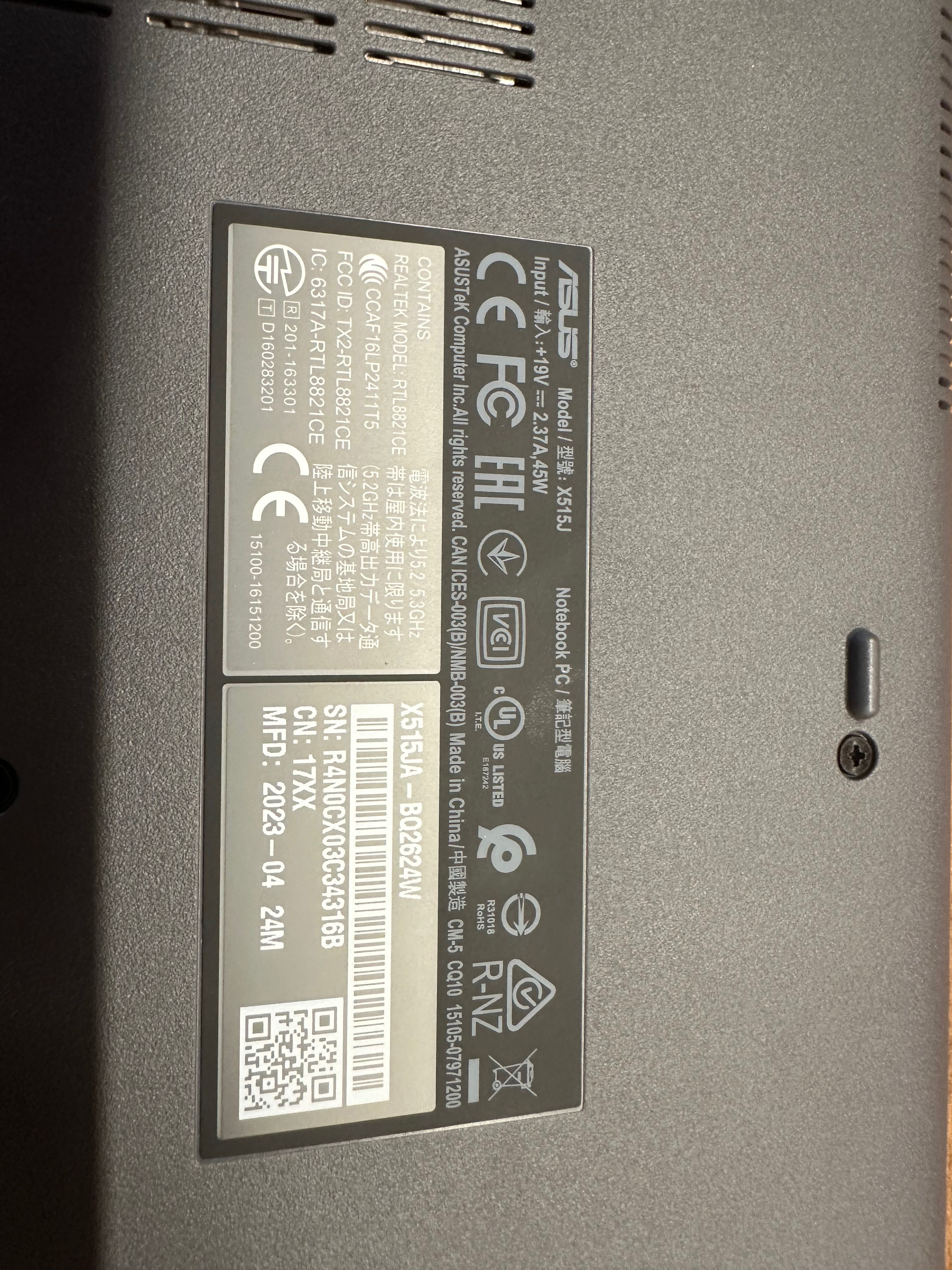 Laptop ASUS X515JA